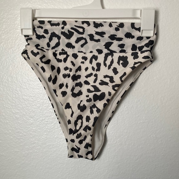**Aerie High Cut Cheeky Cheetah Print Bikini Bottoms | Women's Swimwear** - Picture 2 of 4